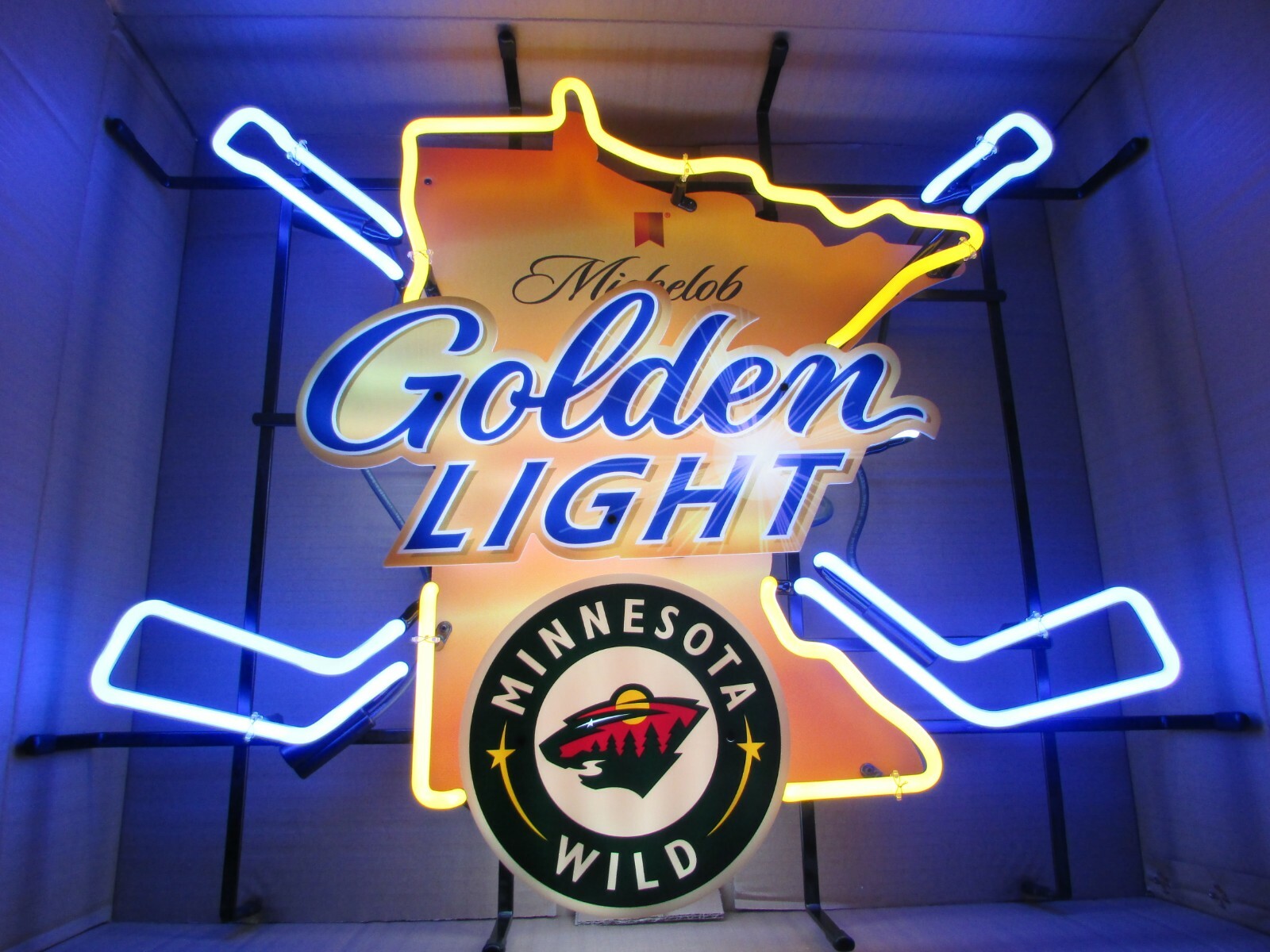 PICK UP ONLY New NHL Minnesota Wild Michelob Golden Light