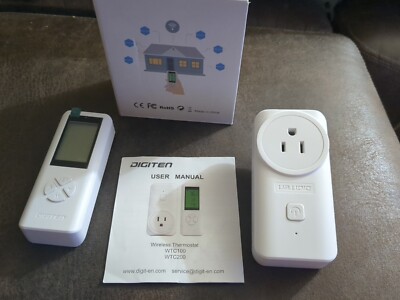 DIGITEN Wireless Thermostat Temperature Controller Outlet Remote Control Built