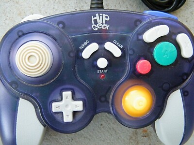 Hip Gear Dark Purple Wired Controller Joystick For Nintendo Gamecube 