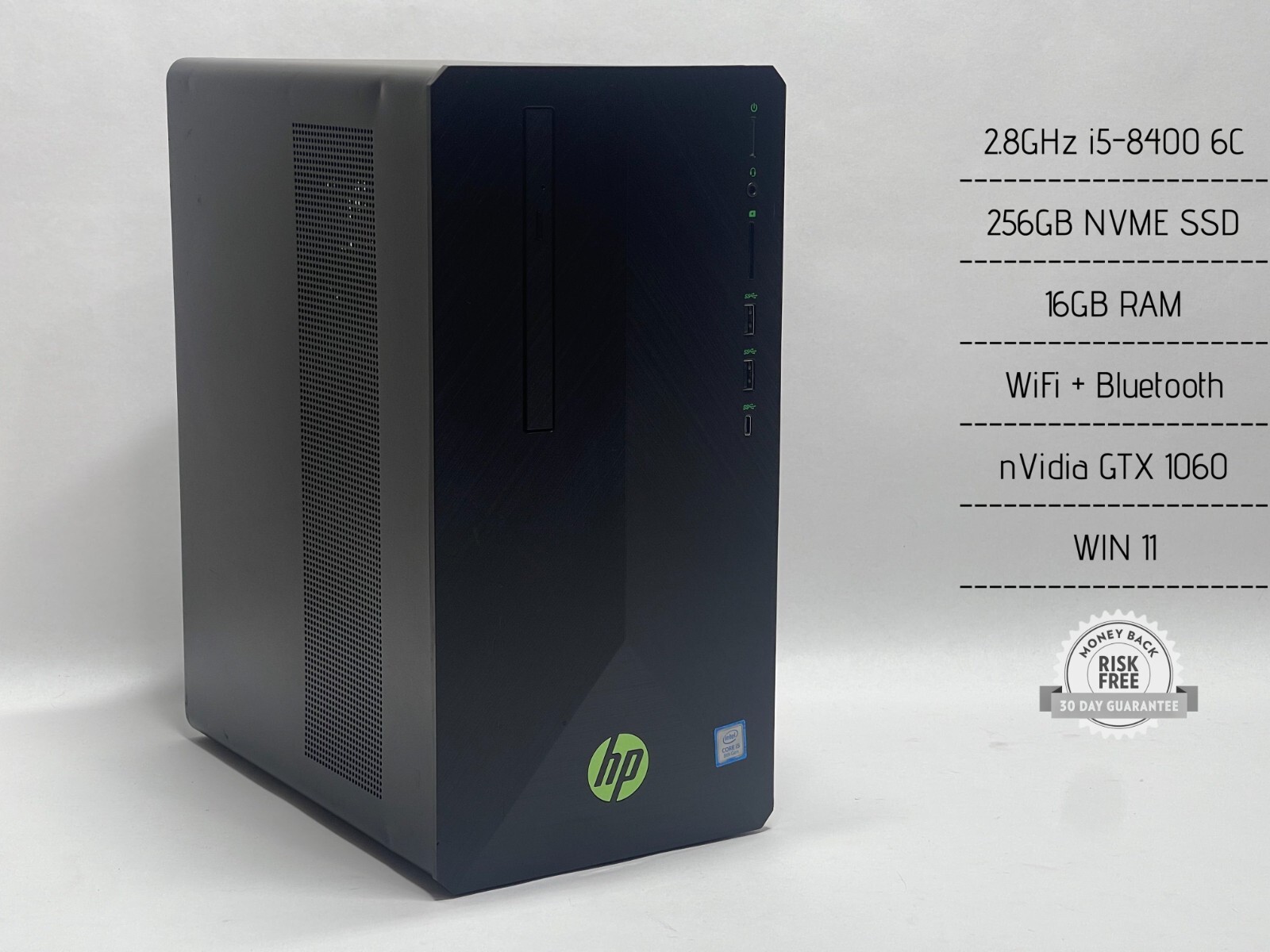 HP Pavilion Gaming PC 690-0084 2.8GHz i5-8400 6C, 16GB RAM HP Pavilion Gaming PC 690-0084 2.8GHz i5-8400 6C, 16GB RAM