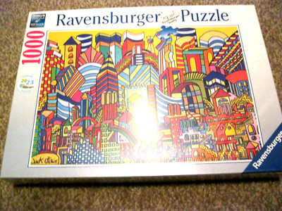 RAVENSBURGER 1000 PIECE PUZZLE BOSTON 2189 WORLD JIGSAW CHAMPIONSHIP PUZZLE RARE