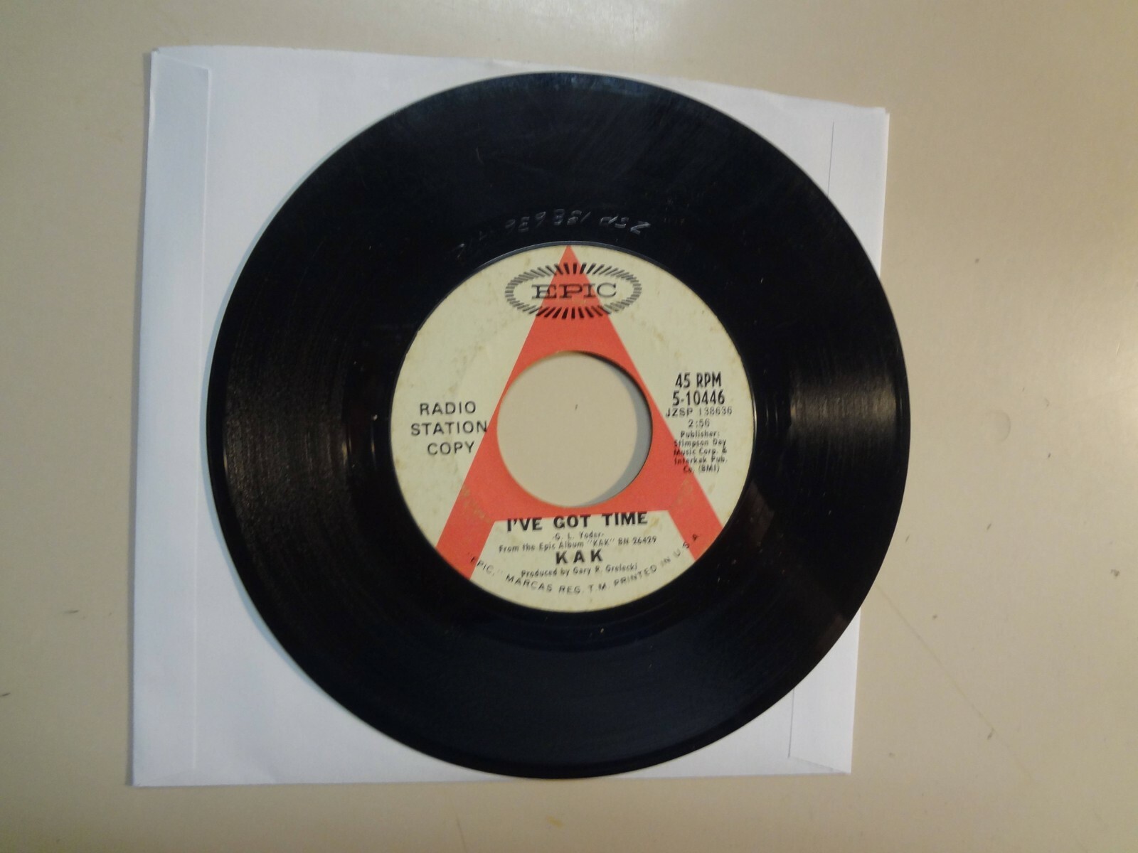 Kak – I've Got Time, Promo. Mono US 1969 Epic – 5-10446. Psychedelic Rock Kak – I've Got Time, Promo. Mono US 1969 Epic – 5-10446. Psychedelic Rock