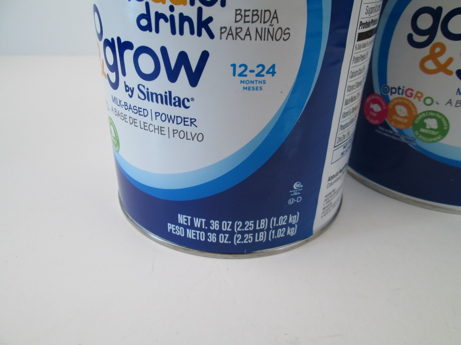 Lot of 2 Similac Go and Grow Toddler Formula Powder 36 oz 2 Cans Exp 05/2019