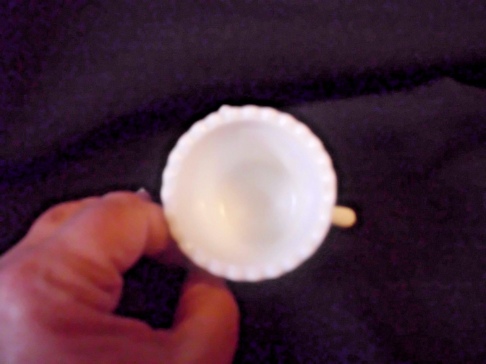 Westmoreland Swans in Rush Toothpick Holder White Milk Glass