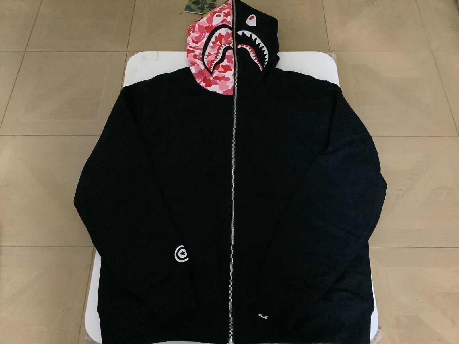 Authentic ape bape abc camo reversible shark full zip hoodie Authentic ape bape abc camo reversible shark full zip hoodie