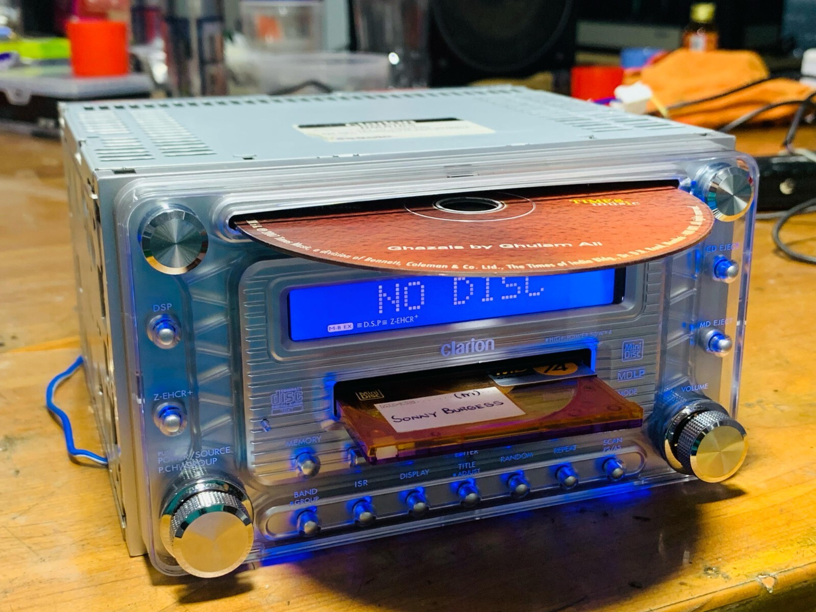 クラリオン Clarion dmb165 DMB165 CD MD ブルーイルミが
