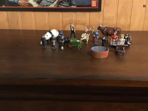 Lionel, O Scale, Prewar Lot Of Diecast Metal Figures, Animals