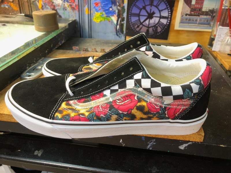 Vans Old Skool Rose Animal Check True 
