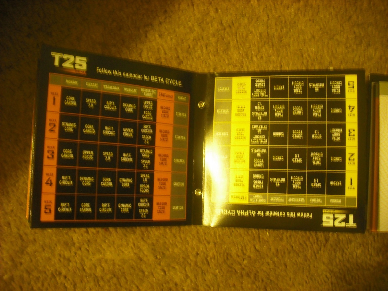 Focus T25 Get It Done DVD Workout Set Alpha and Beta missing one disk