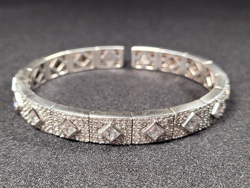 ブレスレット +ENGBROX+ silver925 starring cubic bracelet EBBL24017SV Sterling Silver Men's Silver-Tone Cz Cubic Zirconium Fancy