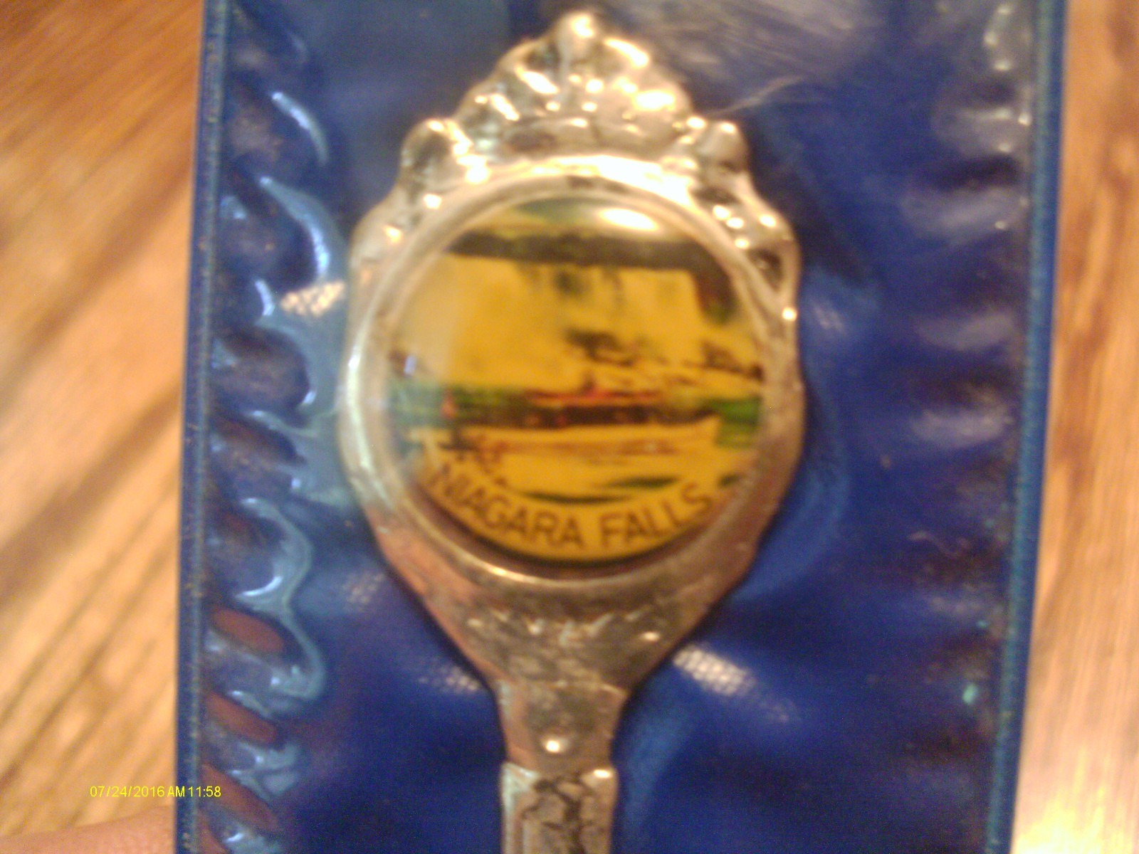 Niagara Falls Canada Silver Plated Souvenir Collector Spoon