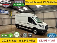 2022 71 Reg Ford Transit 350 L3H3 130BHP EcoBlue Fridge Van + VAT