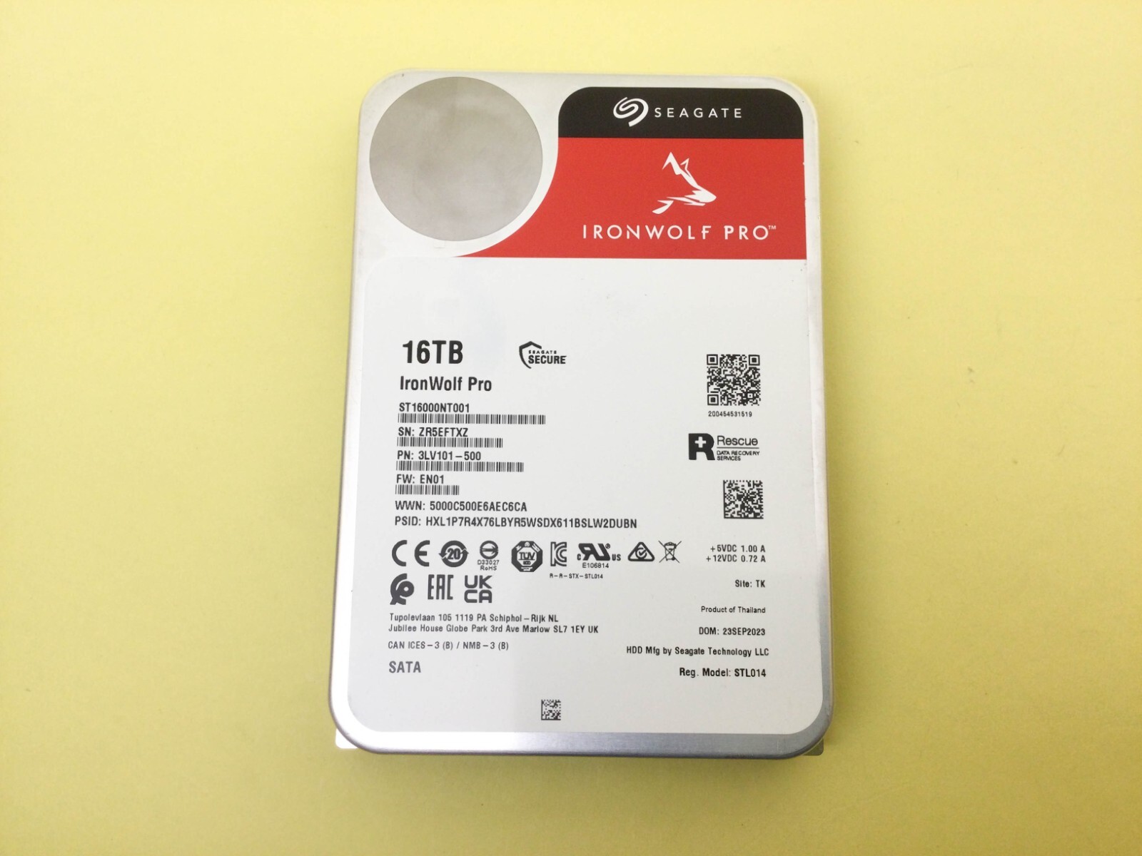 Seagate IronWolf Pro 16TB 7200RPM SATA 6Gb/s 3.5