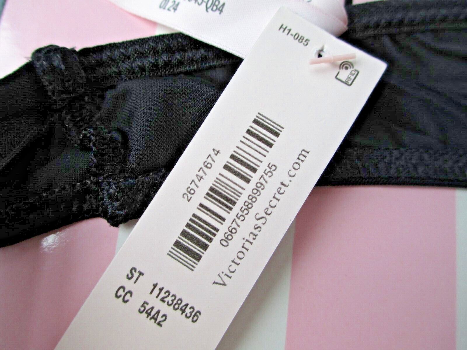 VICTORIA'S SECRET VERY SEXY Strappy Back High Leg Thong Panty S M L XL Black VS