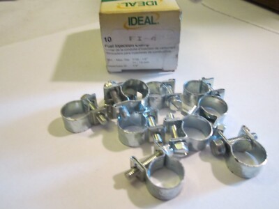 IDEAL FUEL INJECTION SYSTEM HOSE CLAMPS, 52F13, 7/16'' X 1/2'' 11-13 MM,PACK OF 10