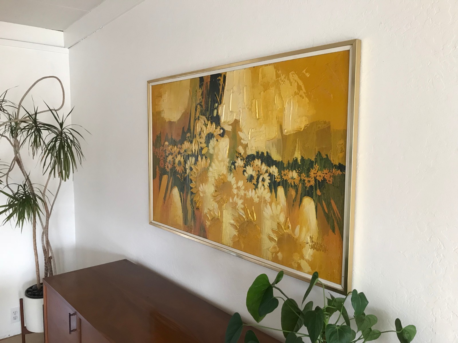 Chichicov Mid Century Modernism Original Oil Painting 50