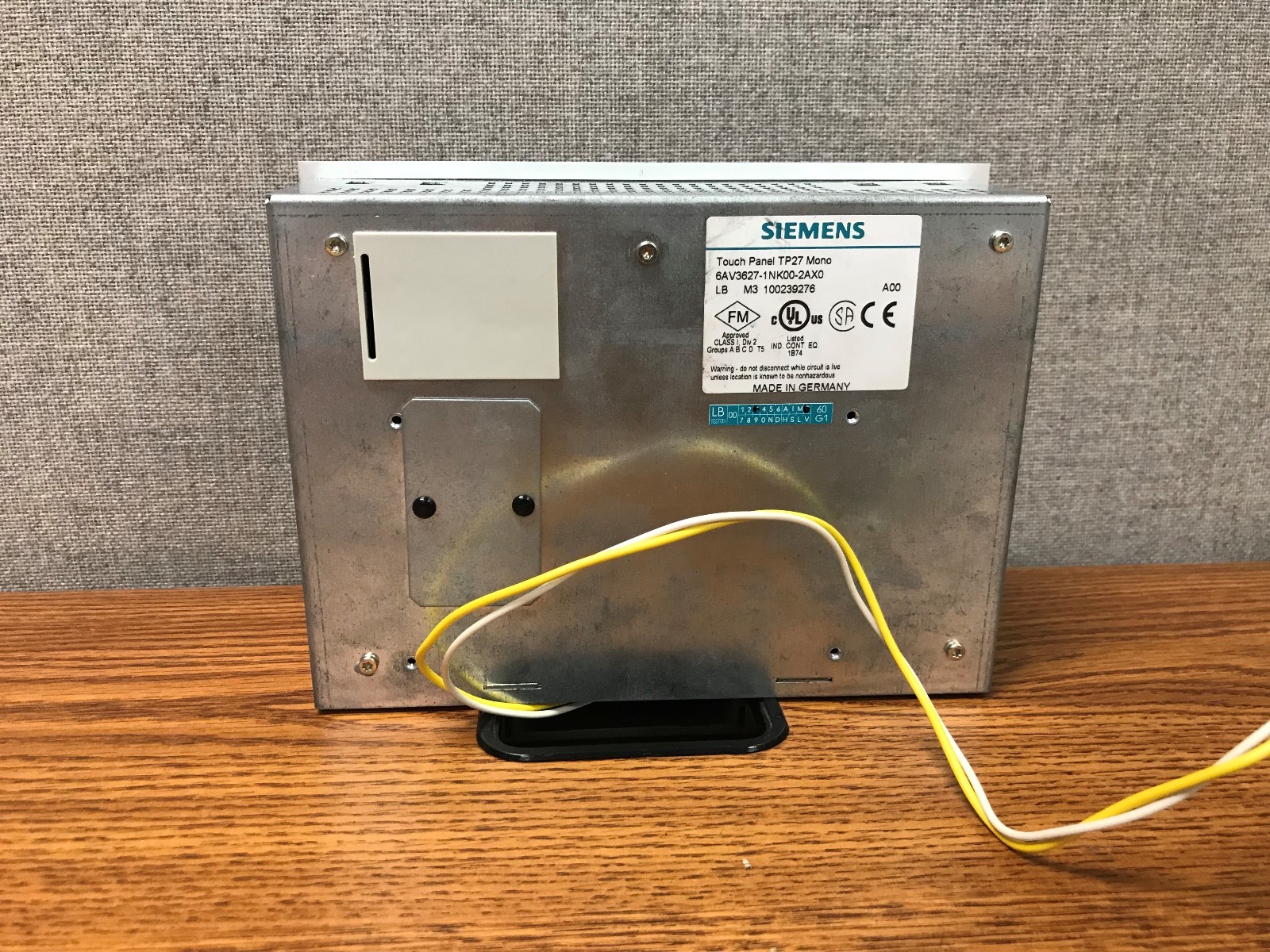 Siemens 6AV36271NK002AX0, TOUCH PANEL TP27-6 6