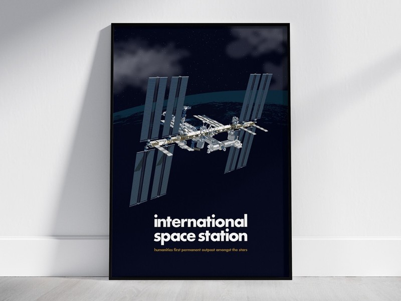 International Space Station Poster No Frame, Decor Poster