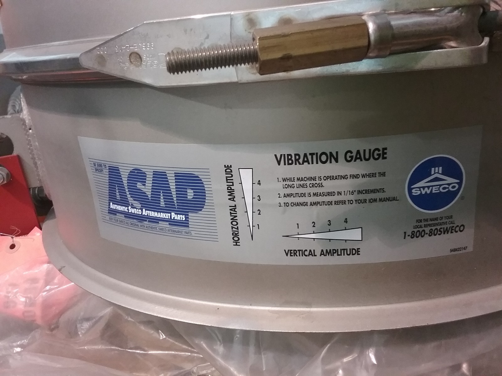 Sweco LP24S63 Low-Profile Flow Thru Separator w/ Sweco CD12-575 Dual Motor