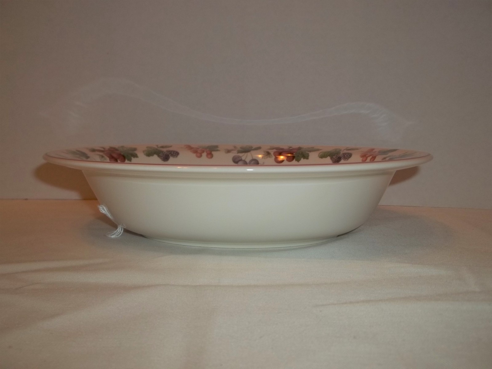 Wedgwood Queen's Ware Provence Oval Vegetable Bowl-Fruit