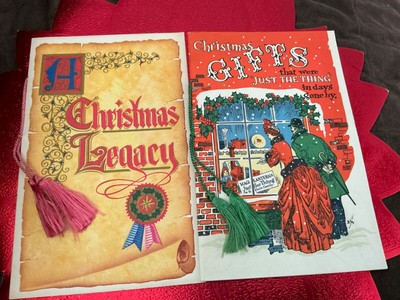 Lot 2 VTG  Christmas Booklets Gifts That Were Just The Thing & Christmas Legacy
