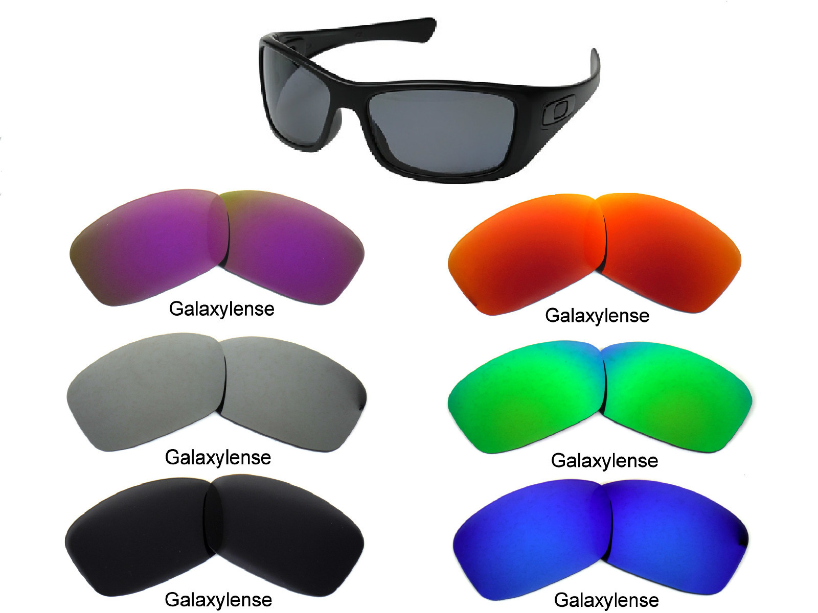 Galaxy Replacement Lenses For Oakley Turbine Multicolor Available