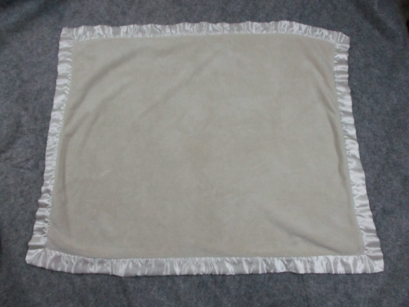 38x31 In Off White Luxury Satin Trim Plush Baby
