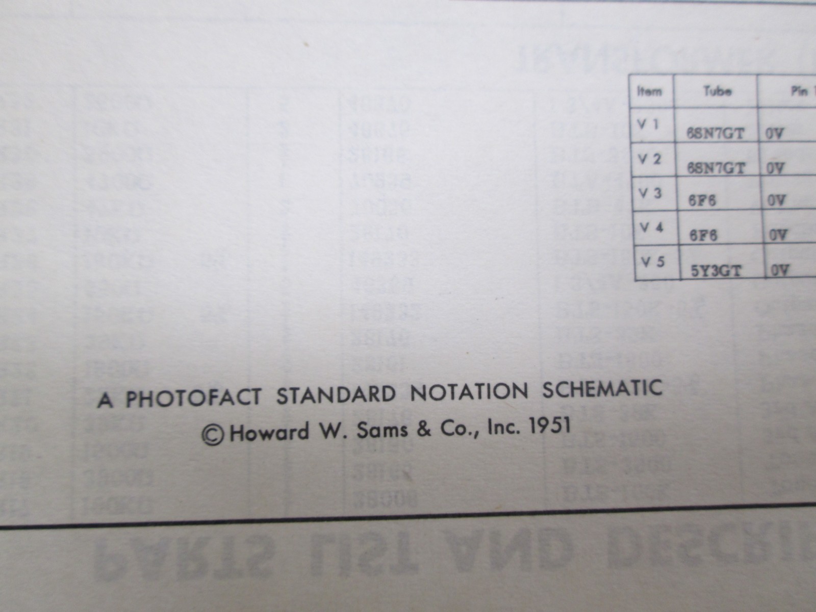 Vintage Sams Photofact Folder Radio Parts Manual Stromberg Carlson Model AR-37