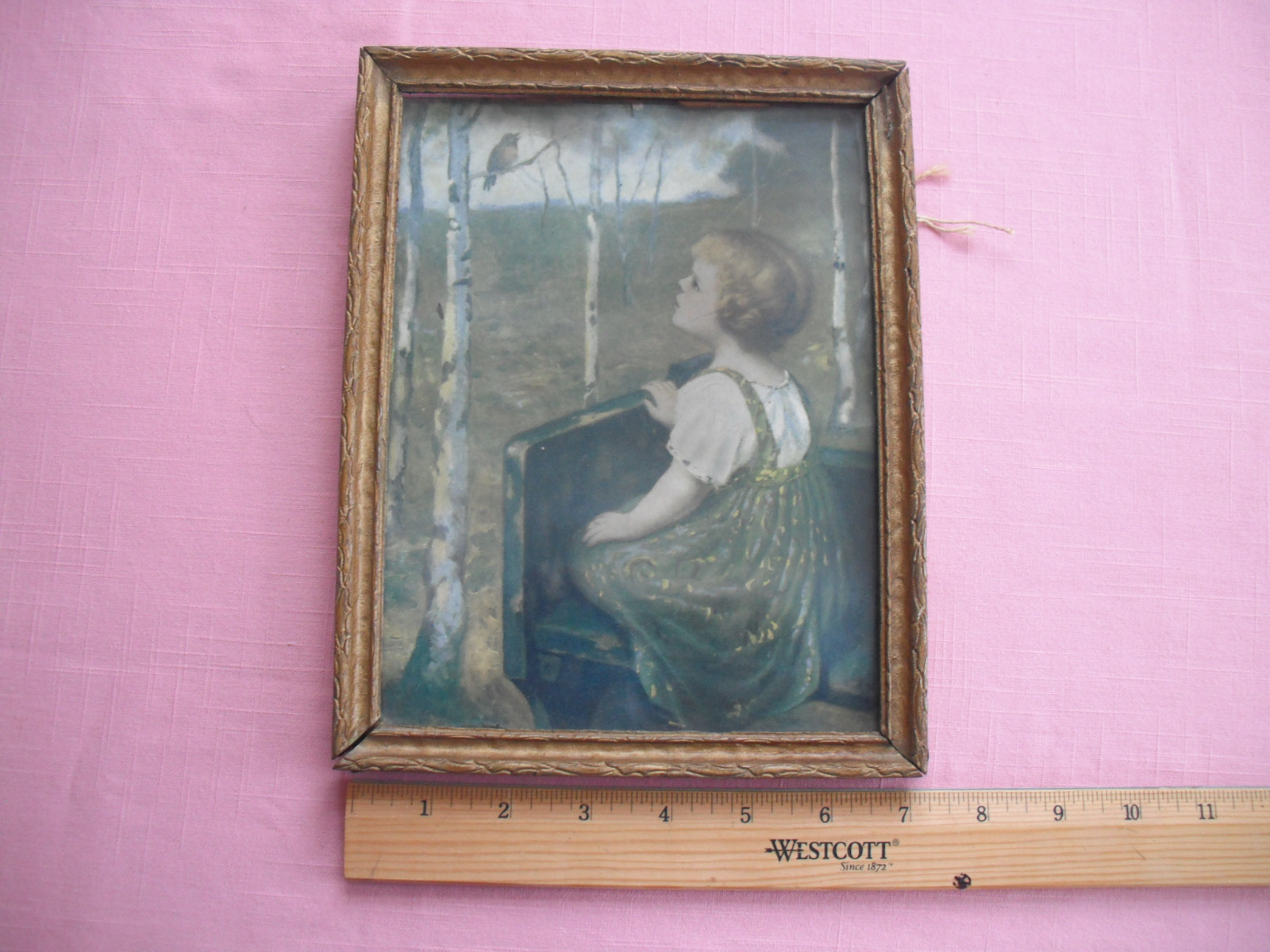 1920's Vintage Framed Print **SPRING SONG** by Simon Glucklick 8