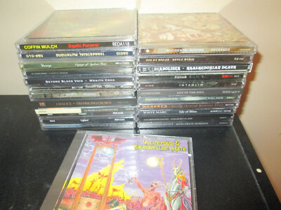 1CD=$5+ DEATH/DOOM METAL LOT Desultory Coffin Mulch Accidental Suicide Mass Infe