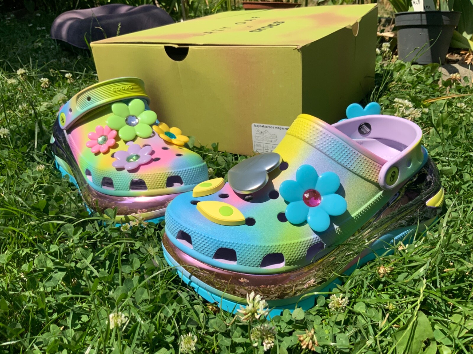 CROCS X LAZY OAF LAZY OAF X CROCS MEGA CRUSH LIMITED COLLABORATION UNISEX CLOG 38-39 EUR