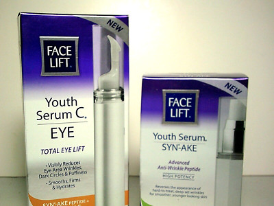 Face Lift Youth Serum Syn-ake  & Serum C Eye Lift Advanced Anti-Wrinkle Peptide