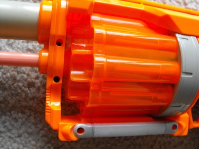 NERF Dart Tag Fury Fire Blaster Orange - Nice Working Shape - FREE SHIPPING