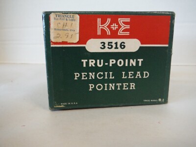 K&E Tru-Point Pencil Lead Pointer IOB 3516