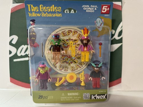 K'nex The Beatles Yellow Submarine 21pc Figure Set. New. E3