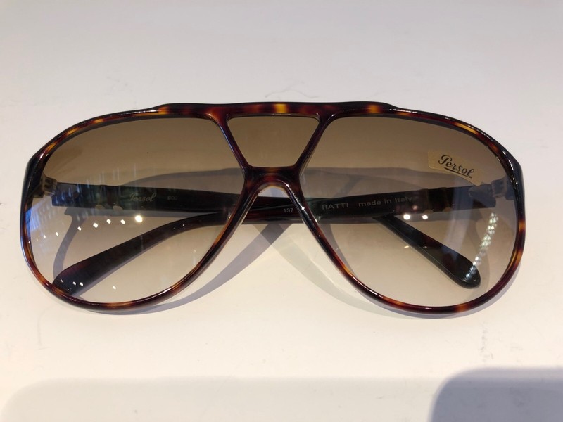 NOS Vintage Persol by Ratti 802 Tortoise Brown Sunglasses w