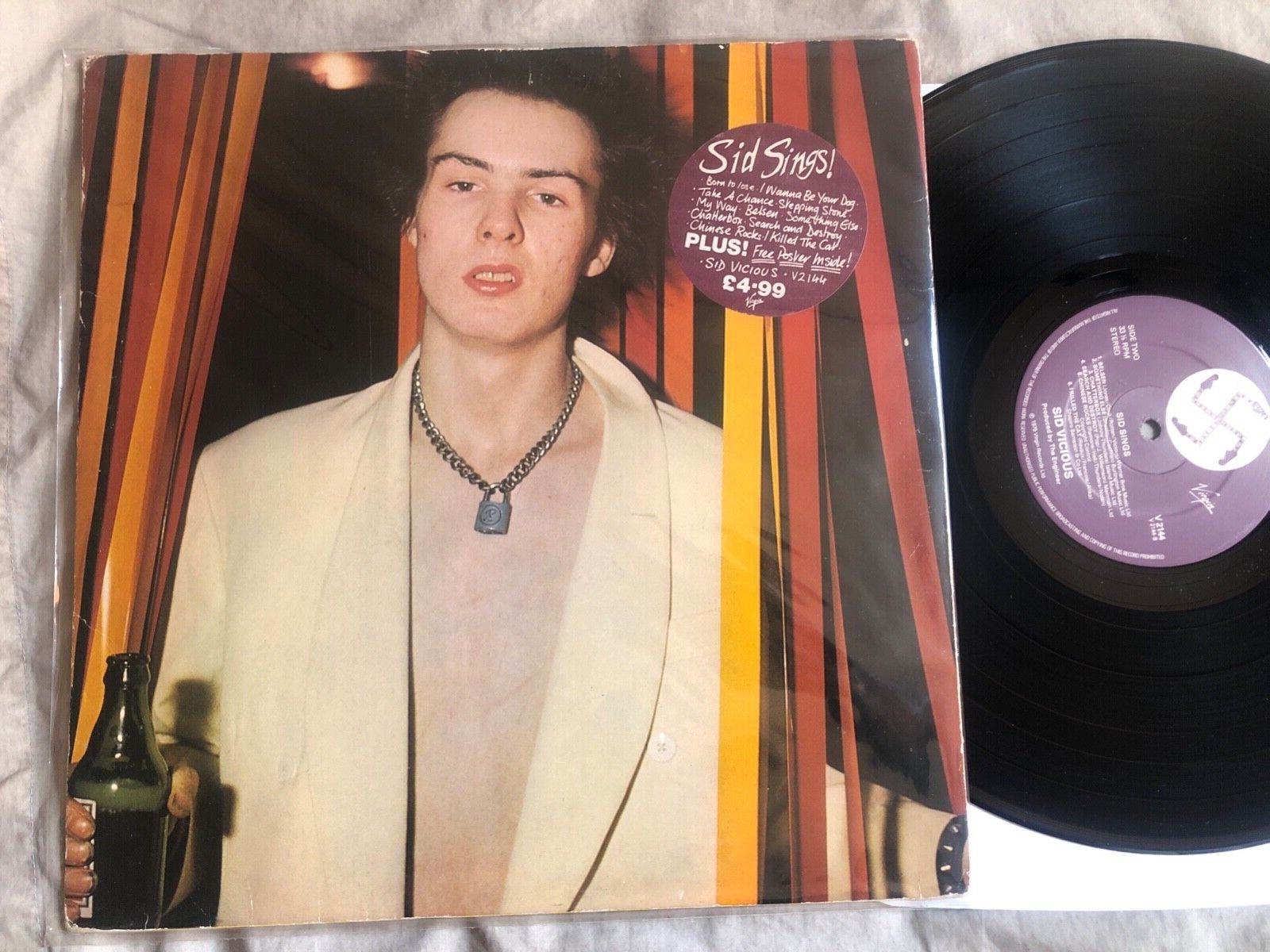 Sid Vicious - Sid Sings - 1979 Punk Rock Vinyl - Sex Pistols Sid Vicious - Sid Sings - 1979 Punk Rock Vinyl - Sex Pistols