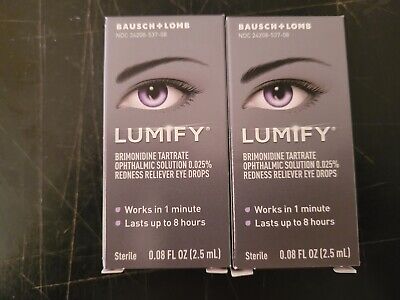 2 Pack Lumify Redness Reliever Eye Drops 0.08 oz