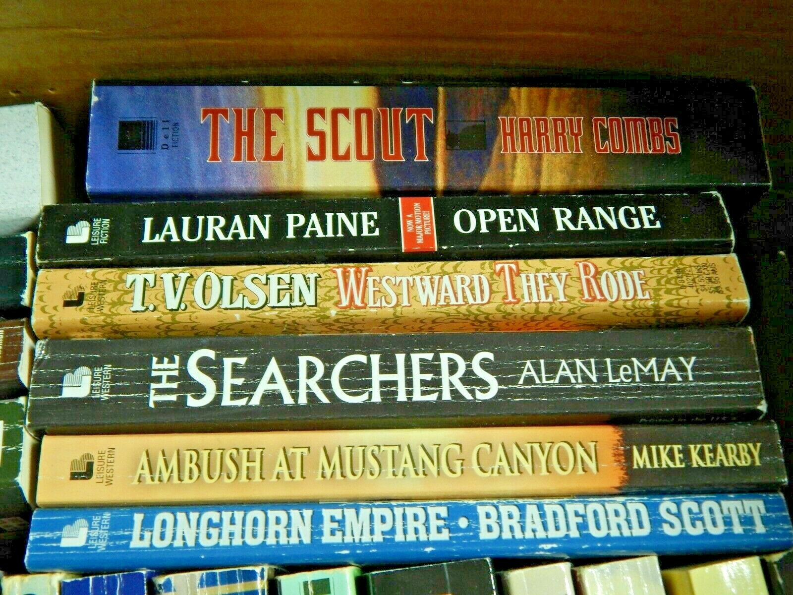 Large lot of 39 Western Cowboy Books mixed Authors  EUC