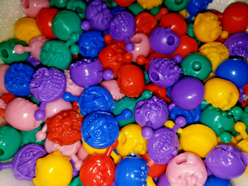 Vintage Toy Vending Mad Bad Ball Monster Pop Beads About 200 Beads SKU 27
