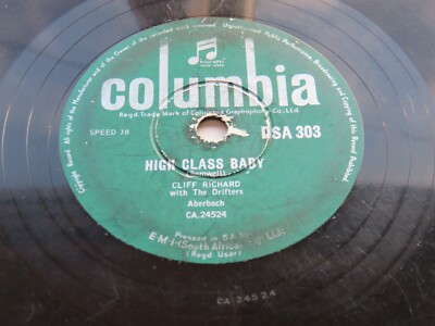 CLIFF RICHARD SOUTH AFRICAN 78    HIGH CLASS BABY     COLUMBIA  DSA 303