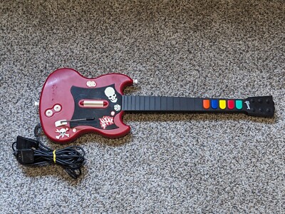 Guitar Hero Red Octane Gibson SG Controller Sony PlayStation 2 PS2 Wired TESTED