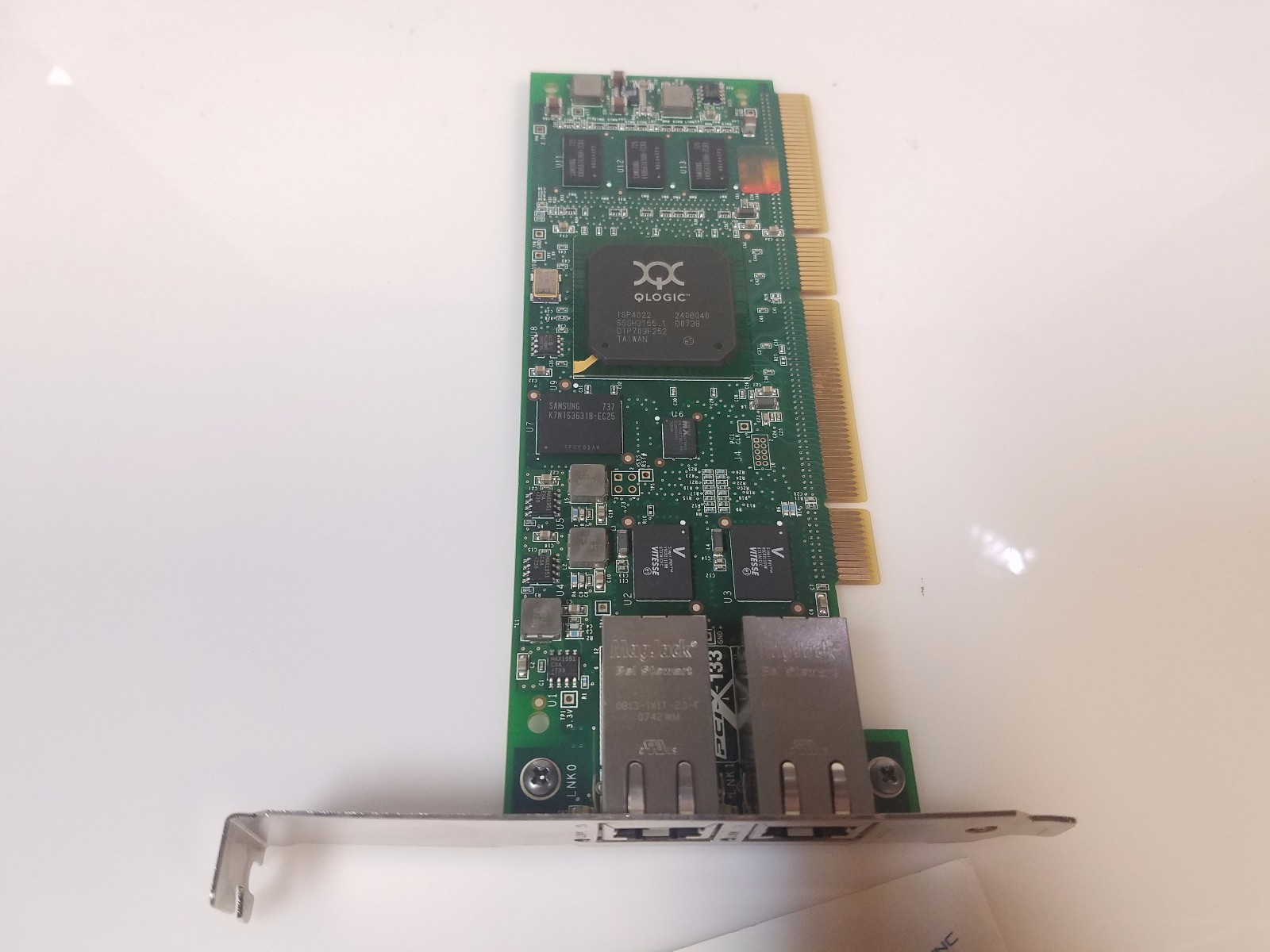 QLogic Network Adapter Card Dual Port QLA4052C ISCSI PCI-X