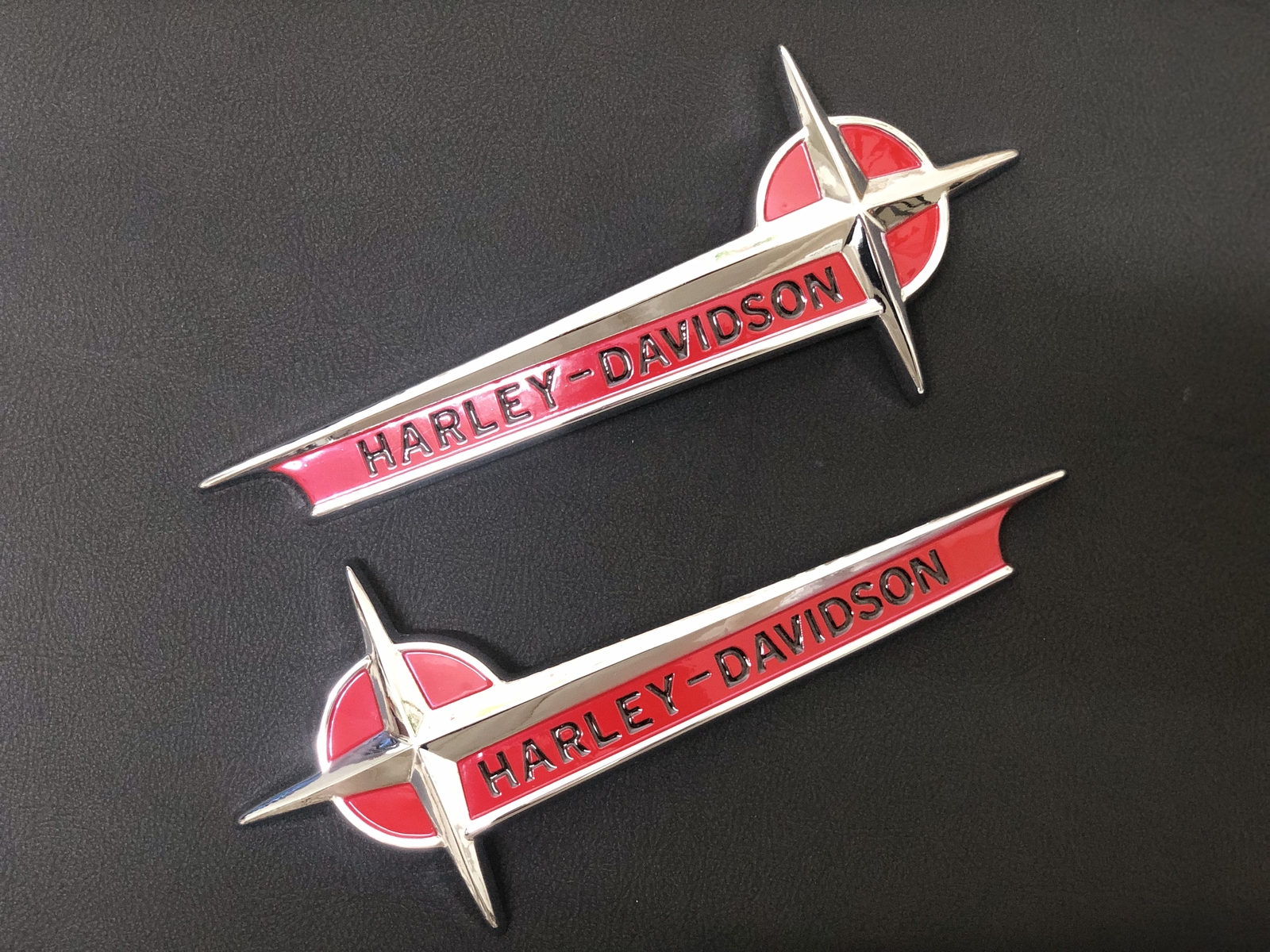 For Harley Vintage Style Gas Fuel Tank Emblems Badges OEM Panhead R