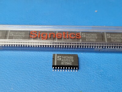 (5 PCS) 74F240D SIGNETICS Bus Driver 2-Func 4-Bit Inverted Output TTL SOIC-20
