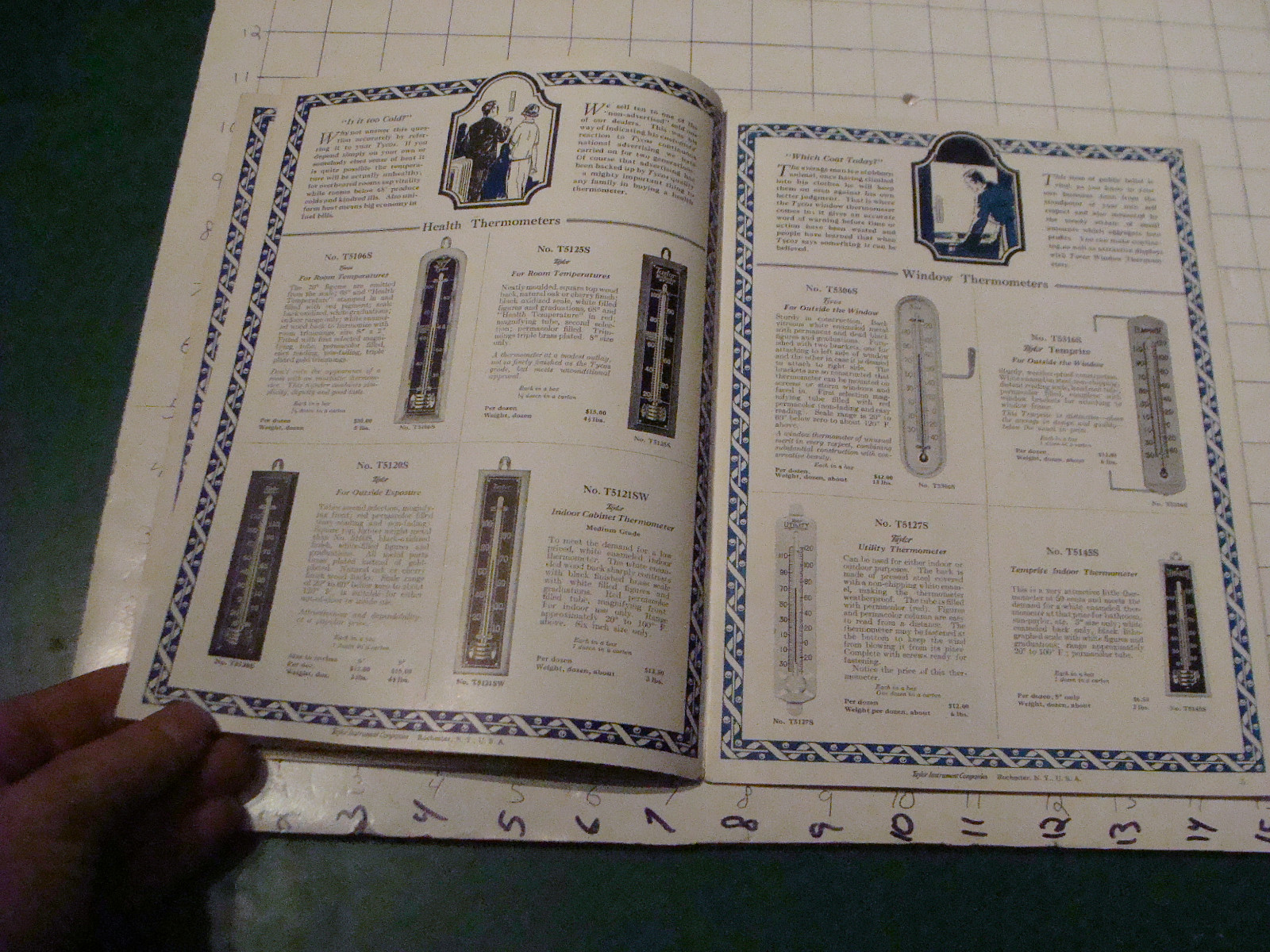 vintage Orig. CATALOG: THE TYCOS BOOK - THERMOMETERS 24 pgs, 1926