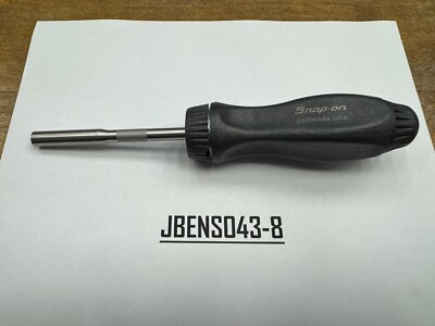 Snap-on Tools NEW TITANIUM Hard Grip Ratcheting Screwdriver w/o Bits SSDMR4BDT