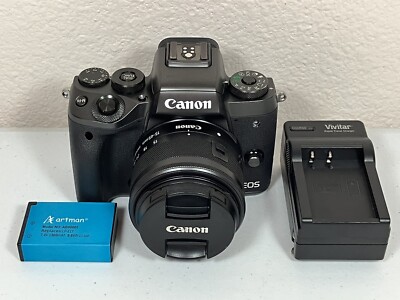 Canon EOS M5 24.2MP Digital Camera With 15-45mm f/3.5-6.3 IS STM Lens