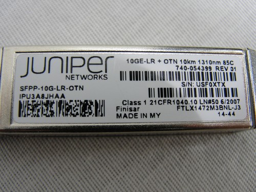 LOT 2 JUNIPER NETWORKS SFPP-10G-LR-OTN 10km 1310nm NETWORK TRANSCEIVER MODULES