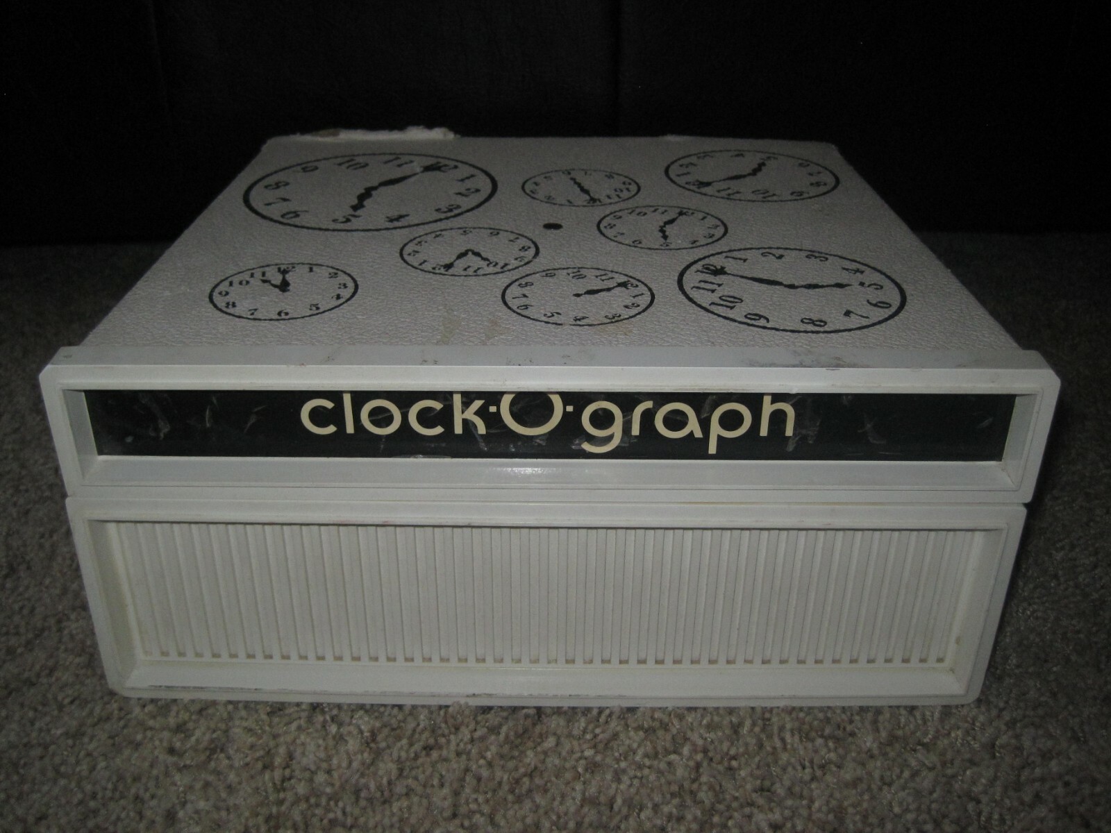 Vintage 1970's SEARS Child's Record Player CLOCK-O-GRAPH Works!